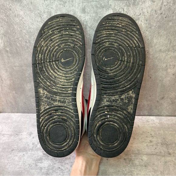 Nike Court Borough Mid 2 Sneakers CD7782-110 Womens sz 8.5 - white/red - Picture 5 of 6